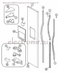 61004678 Cover, Upper Hinge (blk) / крышка петли черная