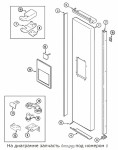 61004193 End Cap, Handle (Blk) / заглушка ручки двери морозилки