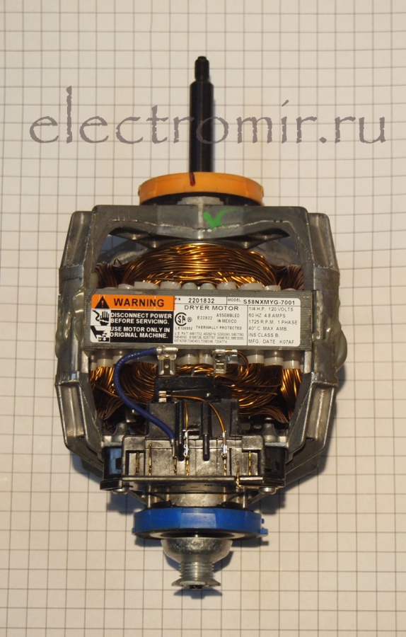 33002795 Motor-Drive / мотор сушки с резьбой 120v 
