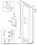 61004722 Cover, Upper Hinge Blk / крышка петли морозилки чёрная